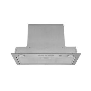 21 in 450 Max Blower CFM Convertible Range Hood Power Pack Insert Voice Control and Easy Install System Stainless Steel