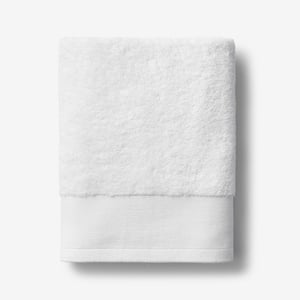 Organic White Solid Cotton Bath Towel
