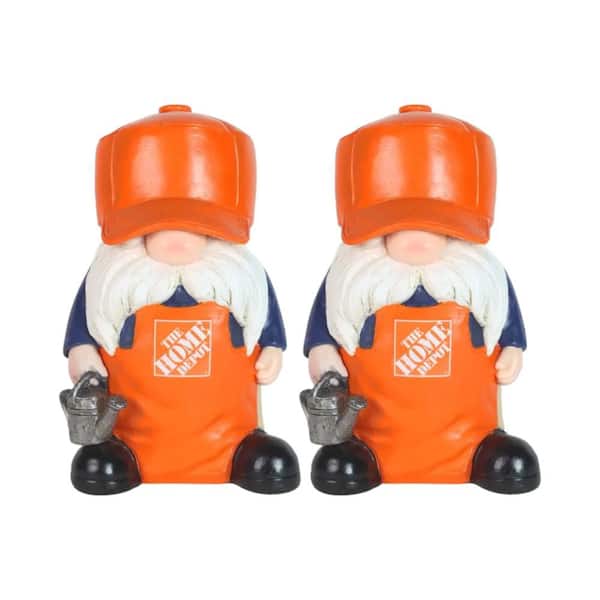 Solar Home Depot with Trucker Hat and Watering Can Gnomables Gnome (Set of 2)