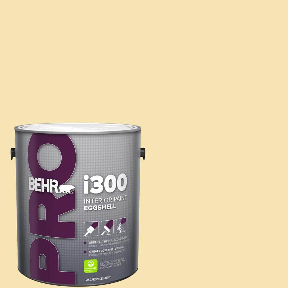 1 gal. #370C-3 Sweet Corn Eggshell Interior Paint product image for price tracking