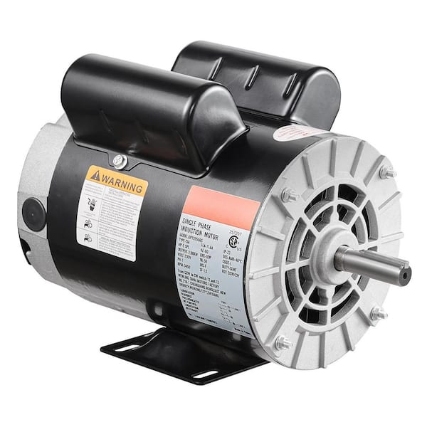 5HP 230-Volt Electric Air Compressor Motor 17.6 Amp 3450 RPM 56 Frame Keyed Shaft for Air Compressors CW/CCW Rotation