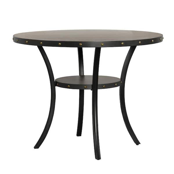 NEW CLASSIC HOME FURNISHINGS New Classic Furniture Crispin Gray Wood Round Counter Table