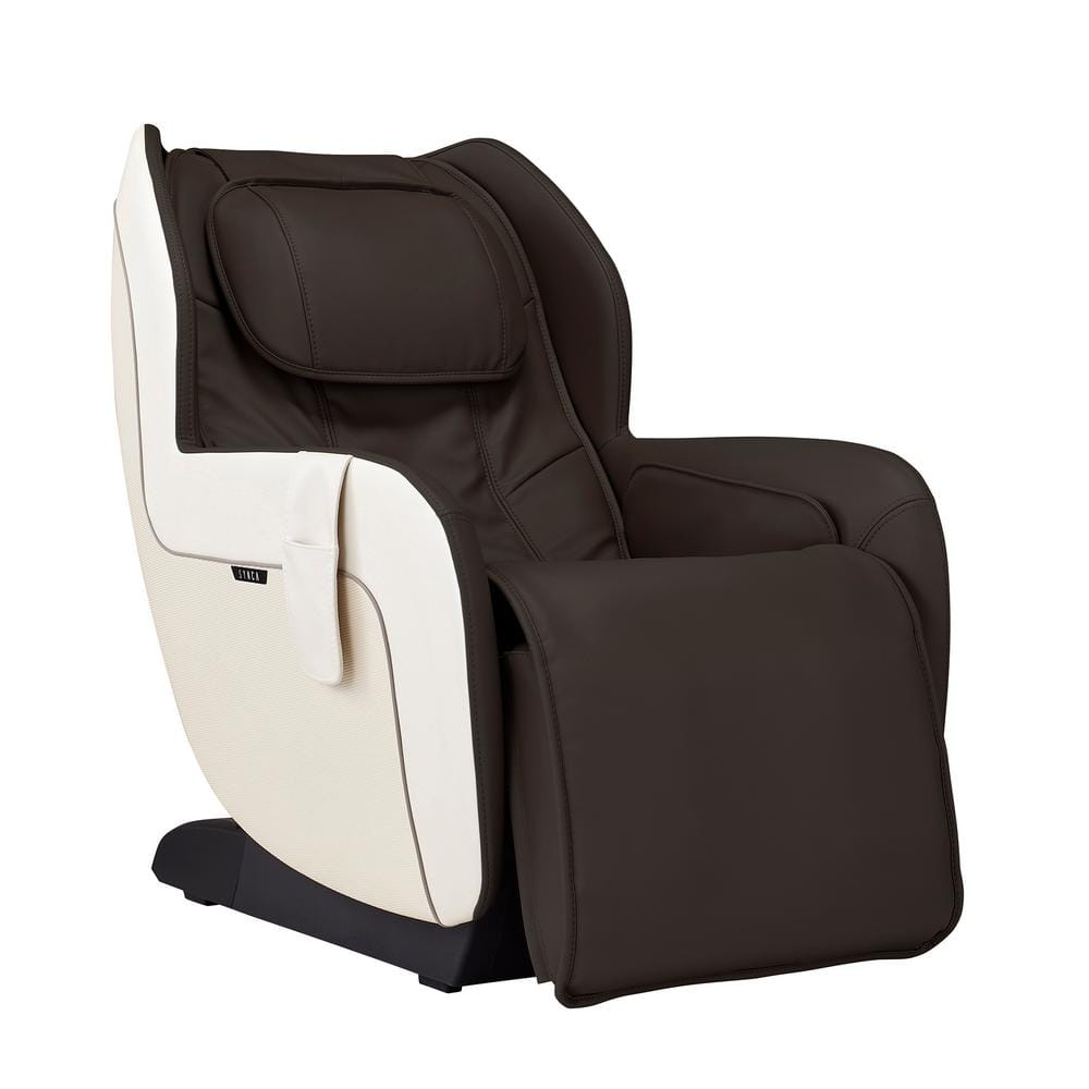 Espresso Faux Leather Heated Zero Gravity Massage Chair