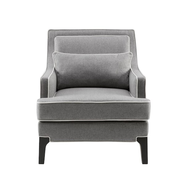 MADISON PARK Signature Collin Grey/Black Arm Chair