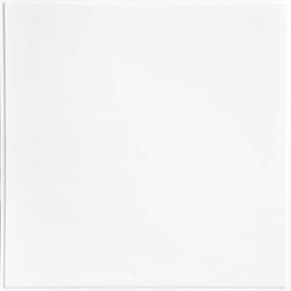 FROM PLAIN TO BEAUTIFUL IN HOURS Smooth Economy Gloss White 2 ft. x 2 ft. Revealed Edge Lay-in Tegular Ceiling Tile (120 sq. ft./case)