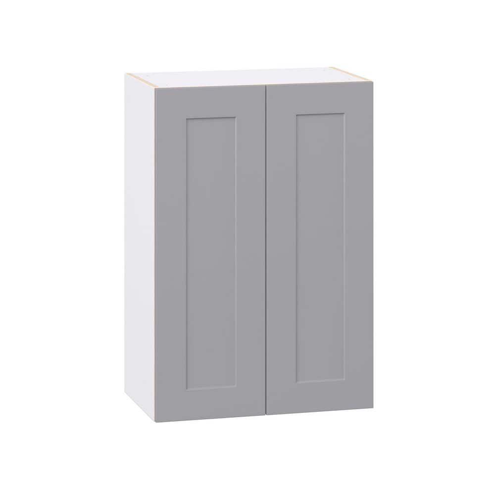 Roseland 24 in. W x 14 in. D x 35 in. H Assembled Shaker Wall Kitchen Cabinet in Slate Gray price history on PriceWatchPro