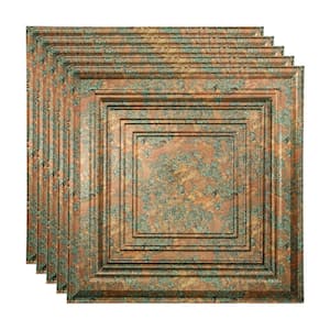 Traditional #3 Copper Fantasy 2 ft. x 2 ft. Lay In Vinyl Ceiling Tile (20 sq. ft.)