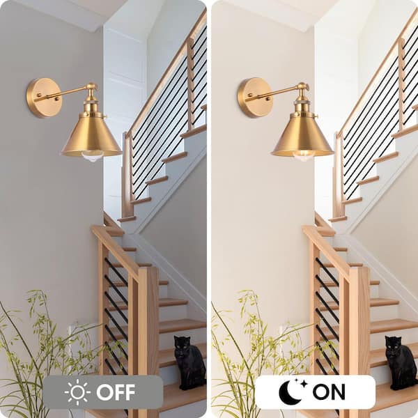 matrix decor 1-Light Golden Sconce Wall Light MDBH11809110V - The