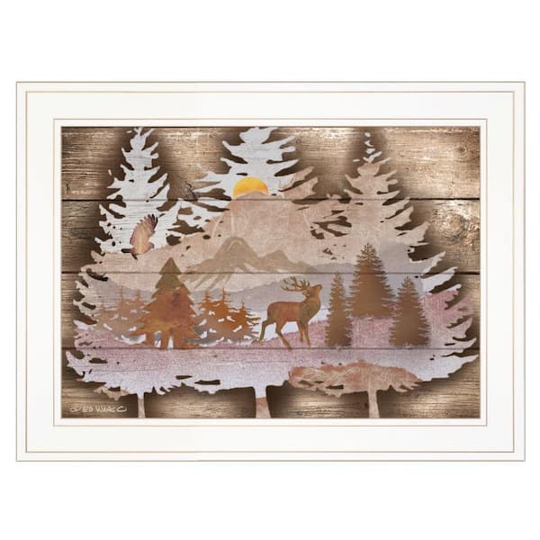HomeRoots Charlie Great Outdoors I 1-Piece Framed Wall Art 15 in. x 19 in.