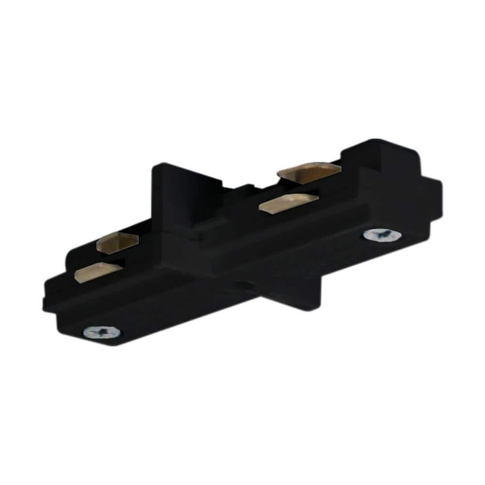 Black Single Circuit Track Lighting Mini Straight Track Lighting Connector