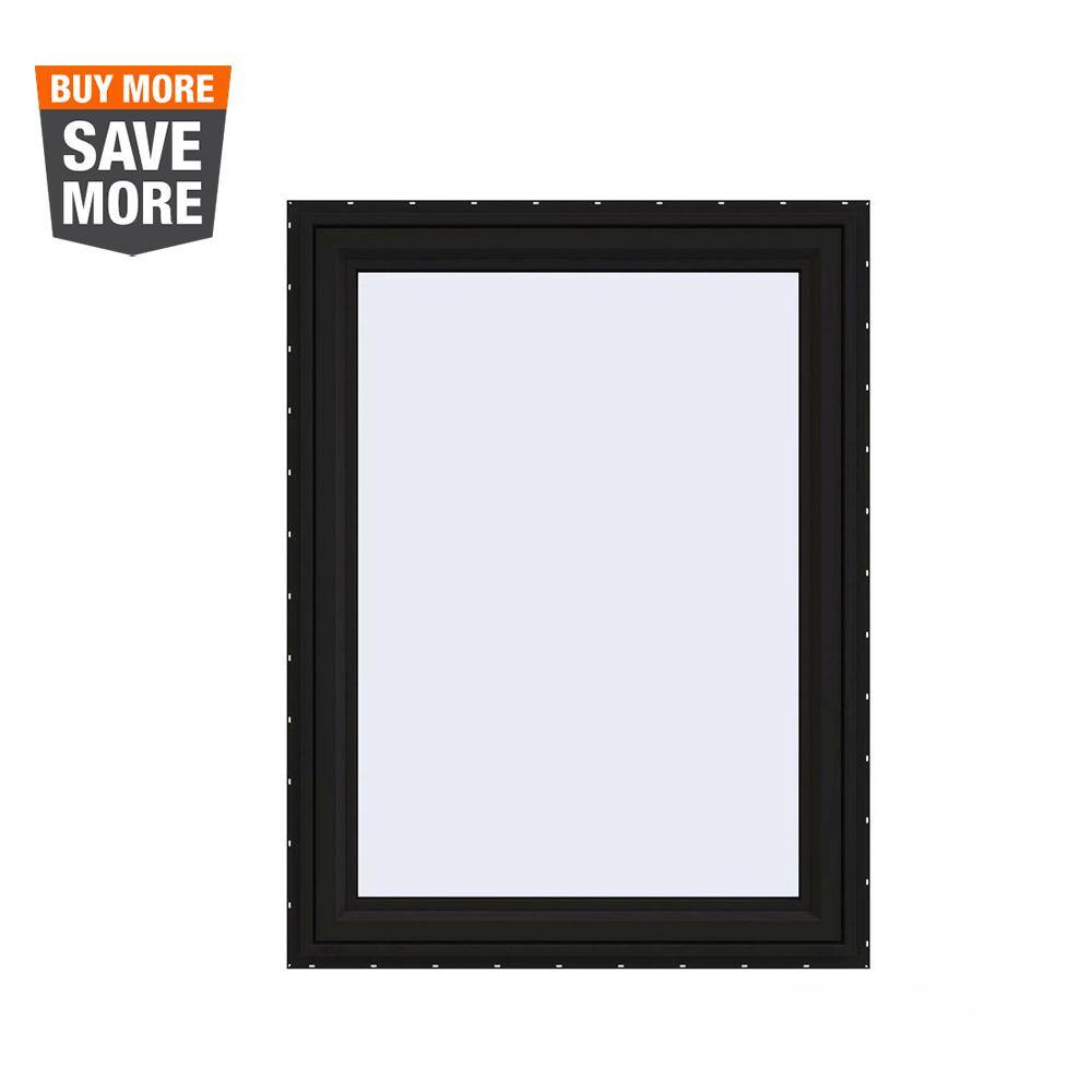 Reviews for JELD-WEN 36 in. x 48 in. V-4500 Series Black Exterior/White ...