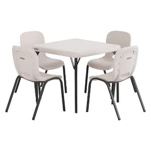 5-Piece Almond Children's Table and Chair Set