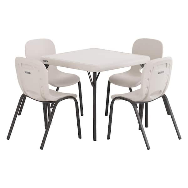 Lifetime 5-Piece Almond Children's Table and Chair Set