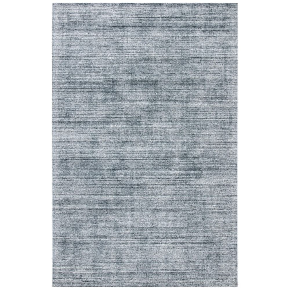 Simple Gray Distressed Rug SAFAVIEH Mirage 5 ft. x 8 ft. Gray Distressed Striped Solid Color Area ...