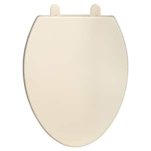 Telescoping Luxury Slow-Close EverClean Elongated Front Toilet Seat in Linen