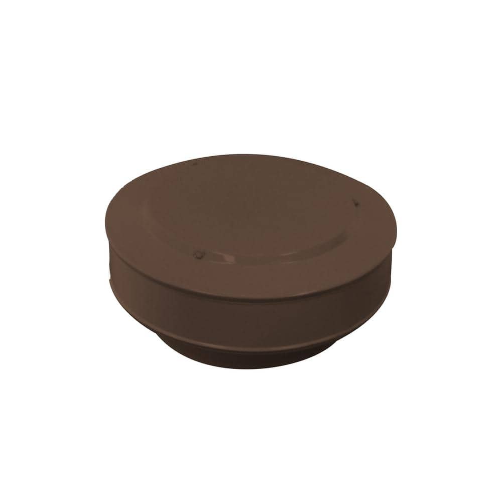 7 in. D Aluminum Vent Pipe Cap in Brown
