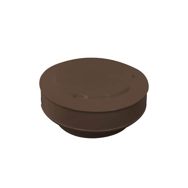 Active Ventilation 8 in. Diameter Aluminum Vent Pipe Cap in Brown