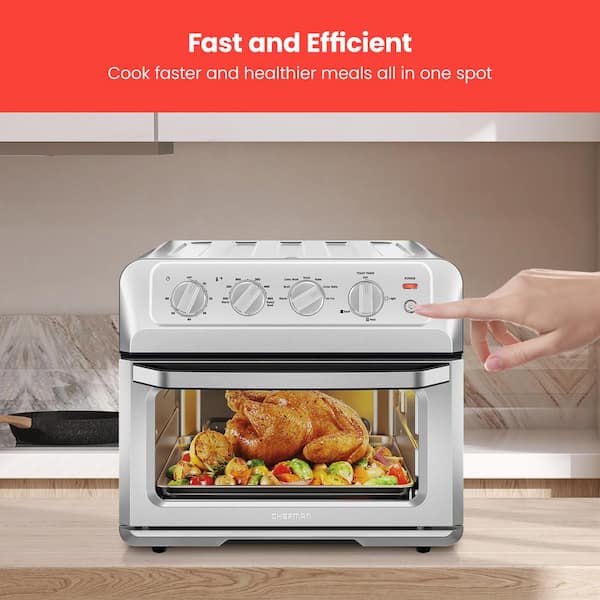 https://images.thdstatic.com/productImages/91bfd921-51d8-4e38-aa1b-c9ee081acc14/svn/stainless-steel-chefman-toaster-ovens-rj50-ss-m20-4f_600.jpg