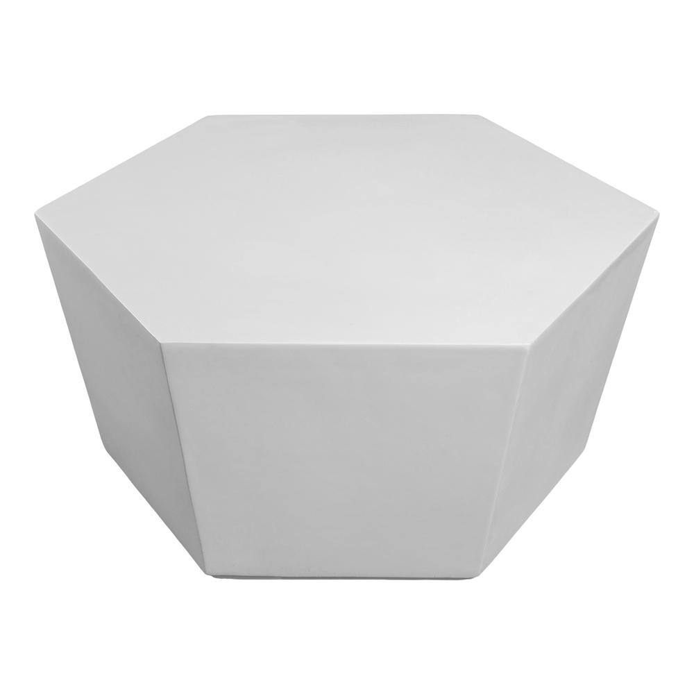 PATIOGUARDER 28 in. Indoor and Outdoor Patio Mgo Concrete Coffee Table