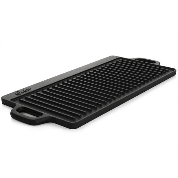  Cast Iron Reversible Grill Plate,Cast Iron Cookware with  Removable Handle,Cast Iron Steak Plate Sizzle Griddle,Pre-Seasoned Cast  Iron Oven Grill Pan: Home & Kitchen