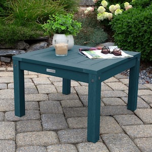 Highwood Adirondack Coastal Teak Square Recycled Plastic Outdoor