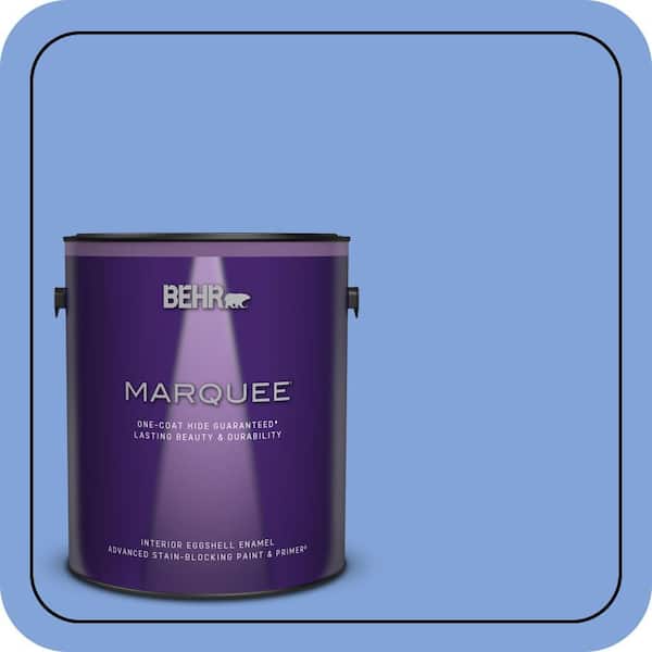 BEHR MARQUEE 1 gal. #P530-4 Periwinkle Eggshell Enamel Interior Paint & Primer