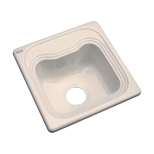 Thermocast Oxford Beige Acrylic 16 in. Drop-in Bar Sink Candle Lyte