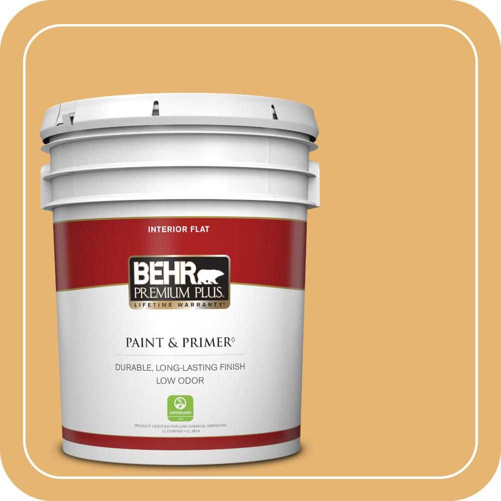 5 gal. #PPU6-04 Pyramid Gold Flat Low Odor Interior Paint & Primer price history on PriceWatchPro