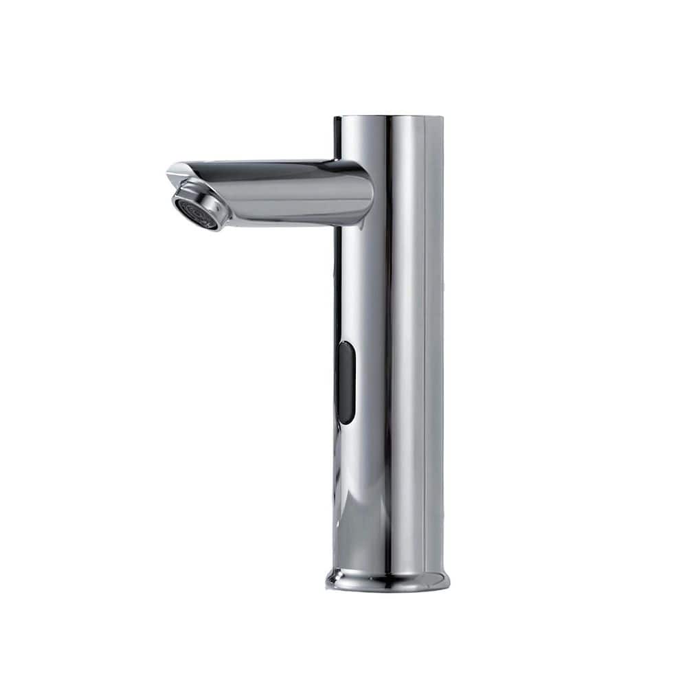 Single Hole Bathroom Sink Faucet Touchless Automatic Sensor Faucet in Chrome (8.07 in.) price history on PriceWatchPro