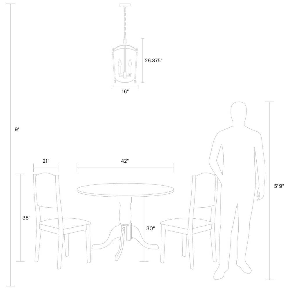 Thayer Smith Steel 4-Light Mini Candle Chandelier