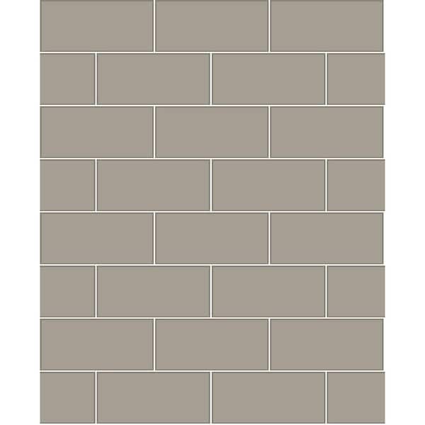 Brewster Galley Dark Grey Subway Tile Strippable Roll (Covers 56.4 sq. ft.)