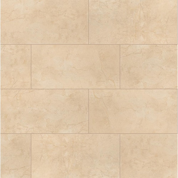 MSI Aria Cremita 12 in. x 24 in. Polished Porcelain Floor and Wall Tile (16 sq. ft. / case)