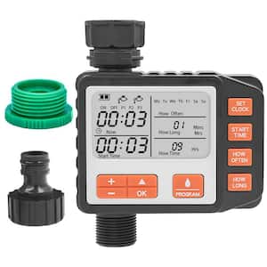 Battery Powered Sprinkler Timer with 3 Watering Mode Multi-Purpose and LED Screen Display Manual/Auto Outdoor Watering