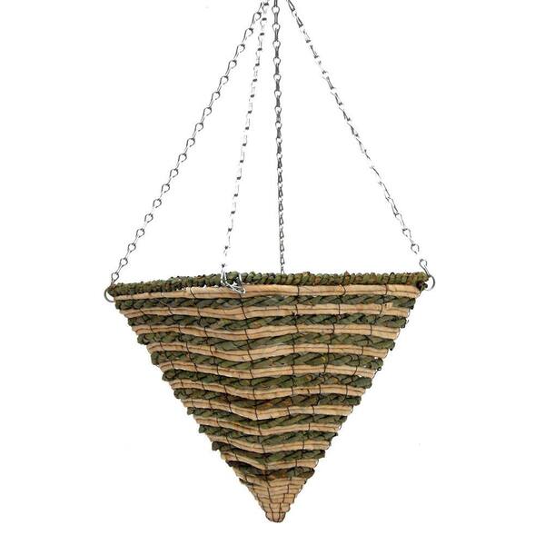 Pride Garden Products 12 in. Palm Pyramid Planter with Chain