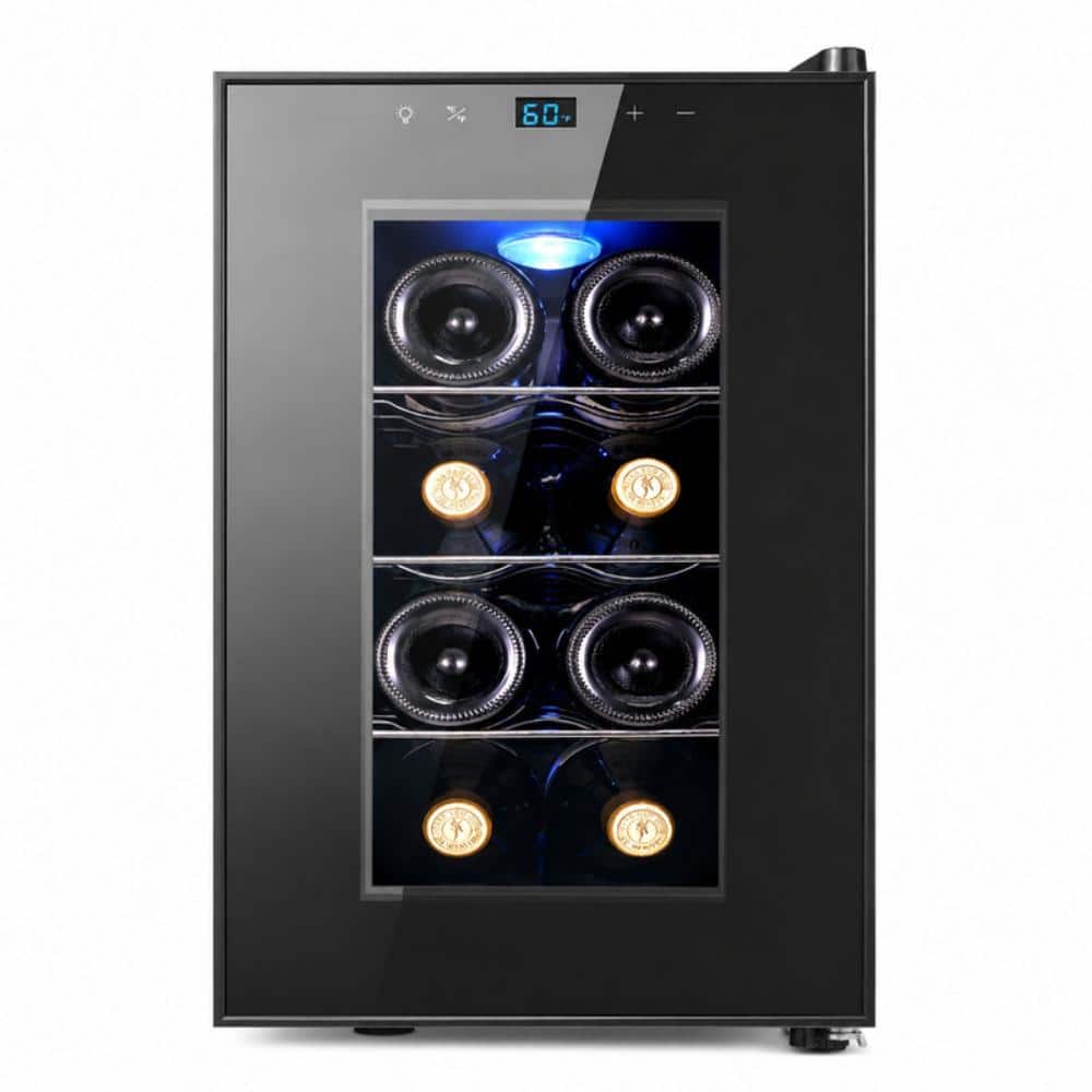 Yeego 10.2 inch 8-bottle Mini Thermoelectric Wine Cooler Refrigerator with Digital Temperature Control price history on PriceWatchPro