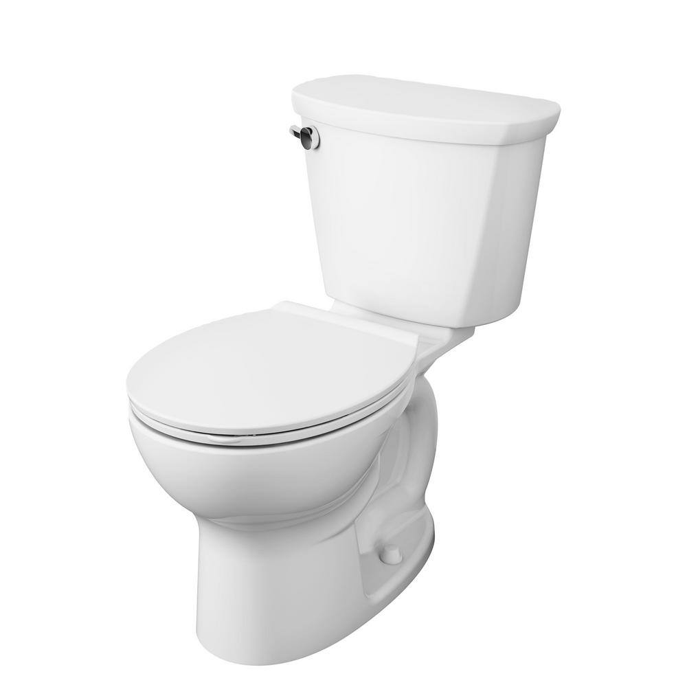 White Round Two-Piece High Efficiency Toilet