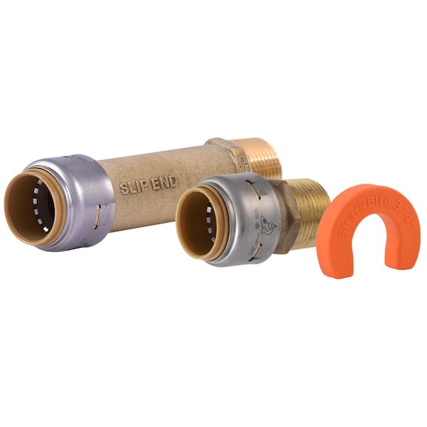 Max 3/4 in. Push-to-Connect Brass Water Filter Installation Kit