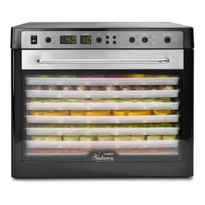 Sedona Combo 9-Tray Black Stainless Steel Food Dehydrator with Built-In Timer