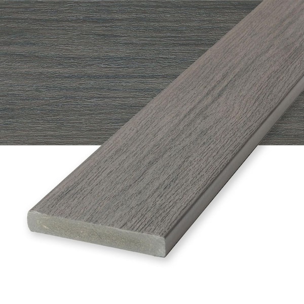Vista 1 in. x 6 in. x 16 ft. Driftwood Gray Square Edge Composite Deck Board