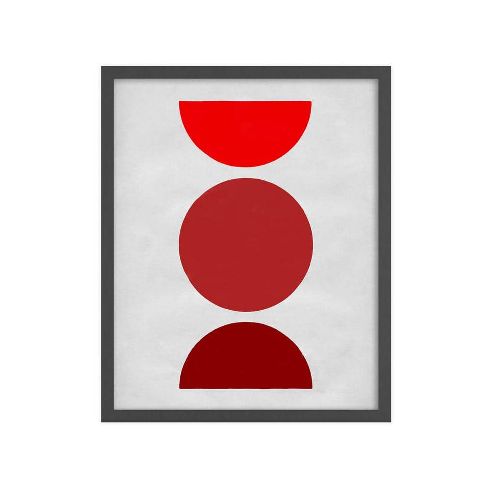 Abstract Nature Shapes Framed Abstract Art Print 42 in. x 34 in.