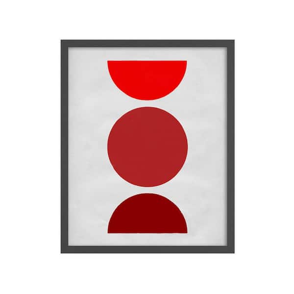 Unbranded Abstract Nature Shapes Framed Abstract Art Print 42 in. x 34 in.