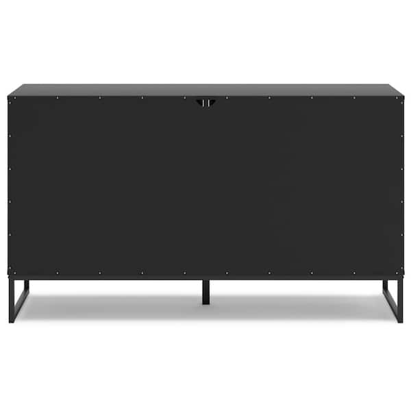 Signature DESIGN BY ASHLEY Socalle Black 6 Drawer 59.02 in