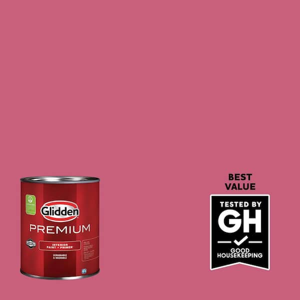 Glidden Premium 1 qt. PPG1183-6 Cherry Pink Flat Interior Latex