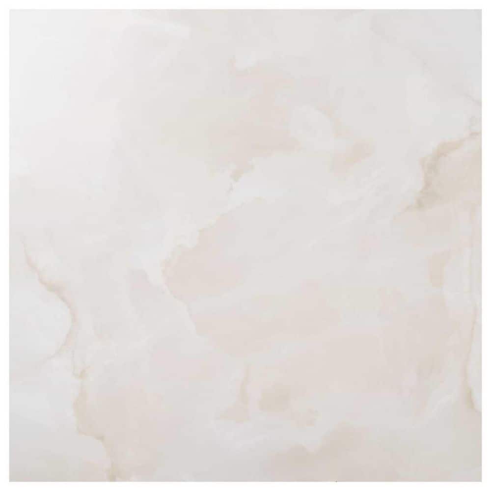 Avira Vanilla White 8 in. x 0.35 in. Onyx Look Satin Porcelain Floor and Wall Tile Sample price history on PriceWatchPro