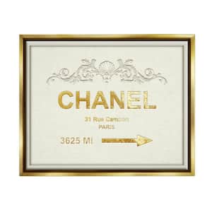 Parisian Fashion Sign Distance from New York" by Ziwei Li Floater Frame Culture Wall Art Print 17 in. x 21 in.