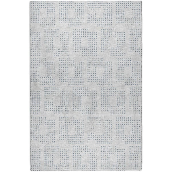 Dream Shag Premium Machine Washable Abstract ADS33 Silver 5 ft. x 7 ft. 6 in. Area Rug
