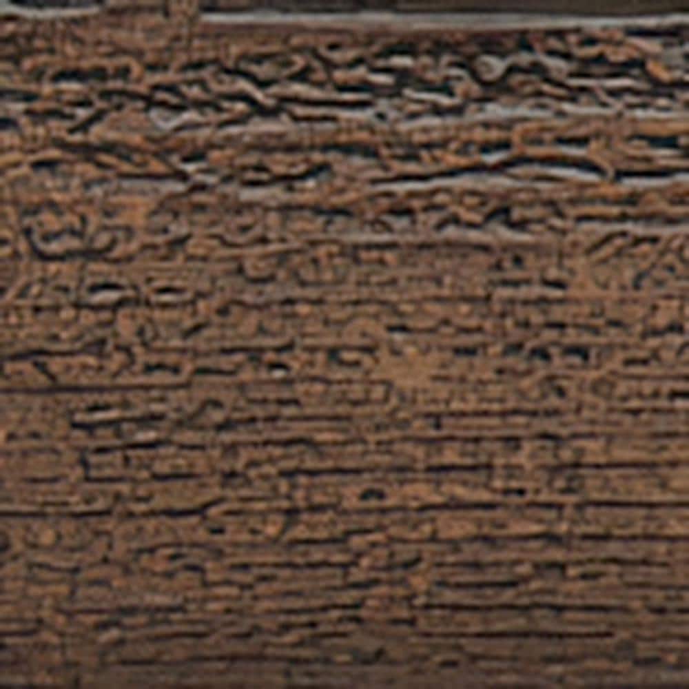 Aged Faux Wood 8-Foot U-Shaped Ceiling Beam