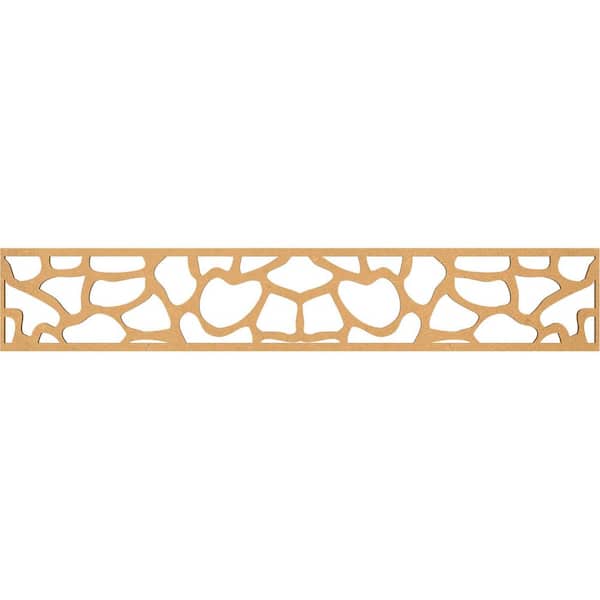 Ekena Millwork Rochester Fretwork 0.375 in. D x 46.625 in. W x 8 in. L MDF Wood Panel Moulding