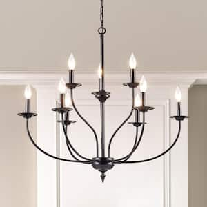 Maxax Boise 18-Light Candle Style Traditional Chandelier with Wrought ...