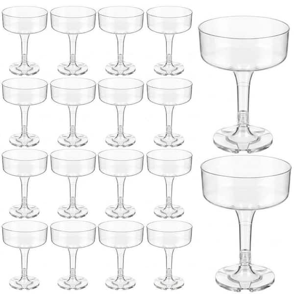 Casual Clear Plastic Champagne Flutes Shatterproof